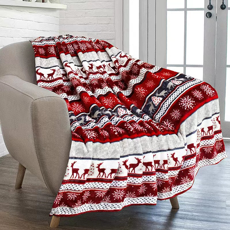 Christmas Fleece Throw Blanket