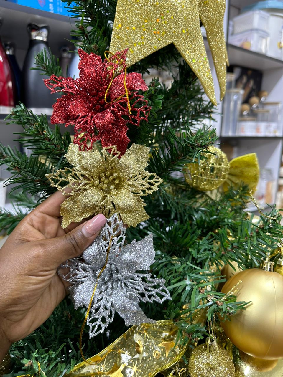 Christmas flower decor