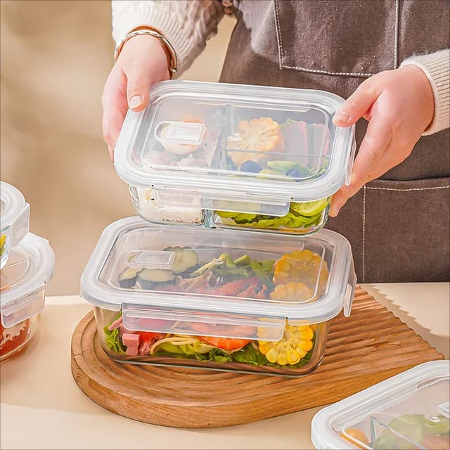 1040 ml High Borosilicate glass lunch box