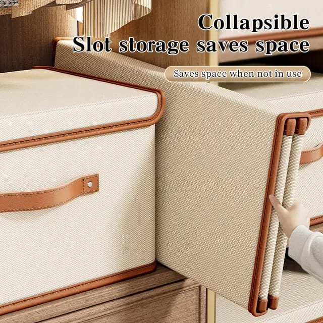 Large Capacity Farbric Clothes Organizer with Lid