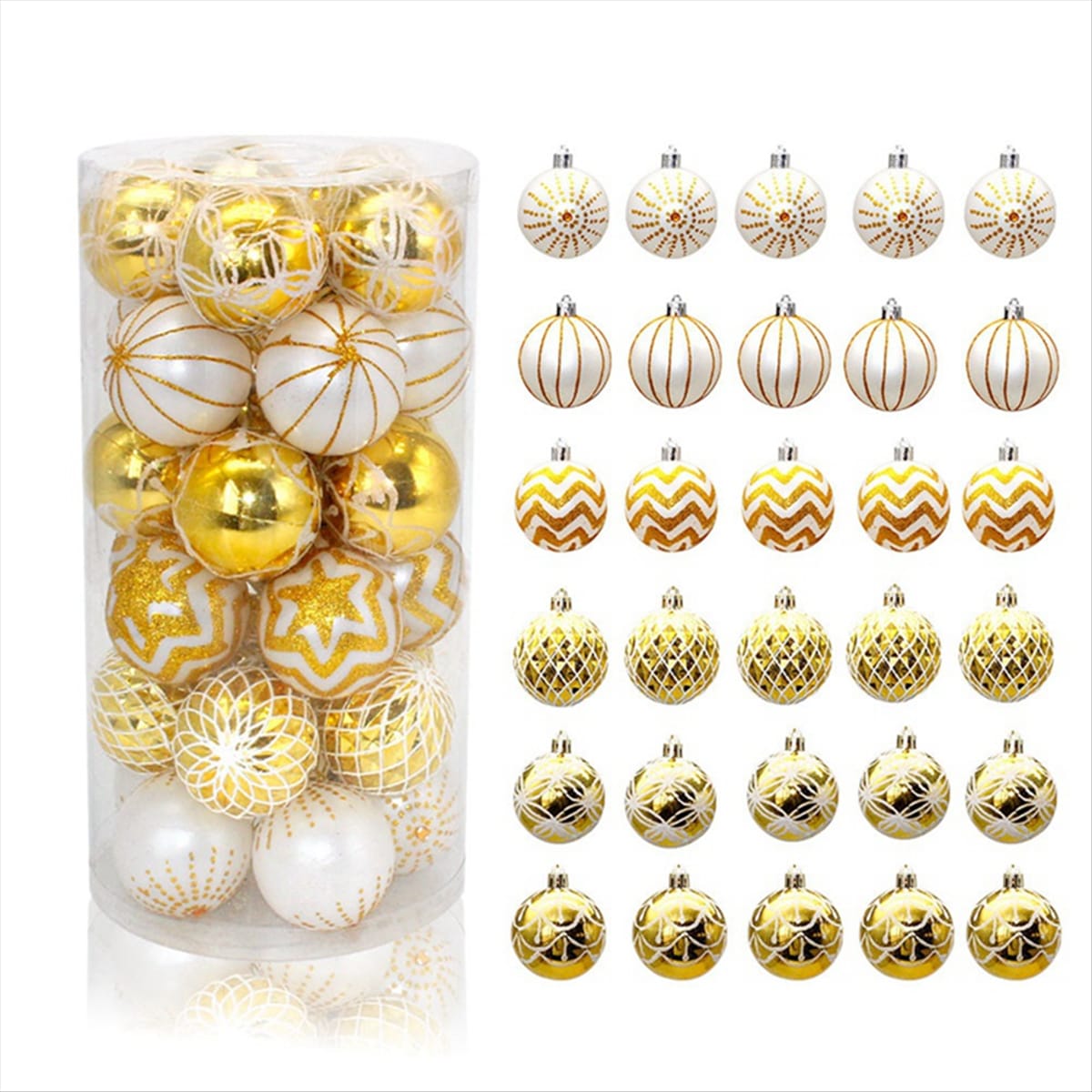 30Pcs Christmas Ball  Christmas Hanging Pendants Xmas Round Balls Ornaments*