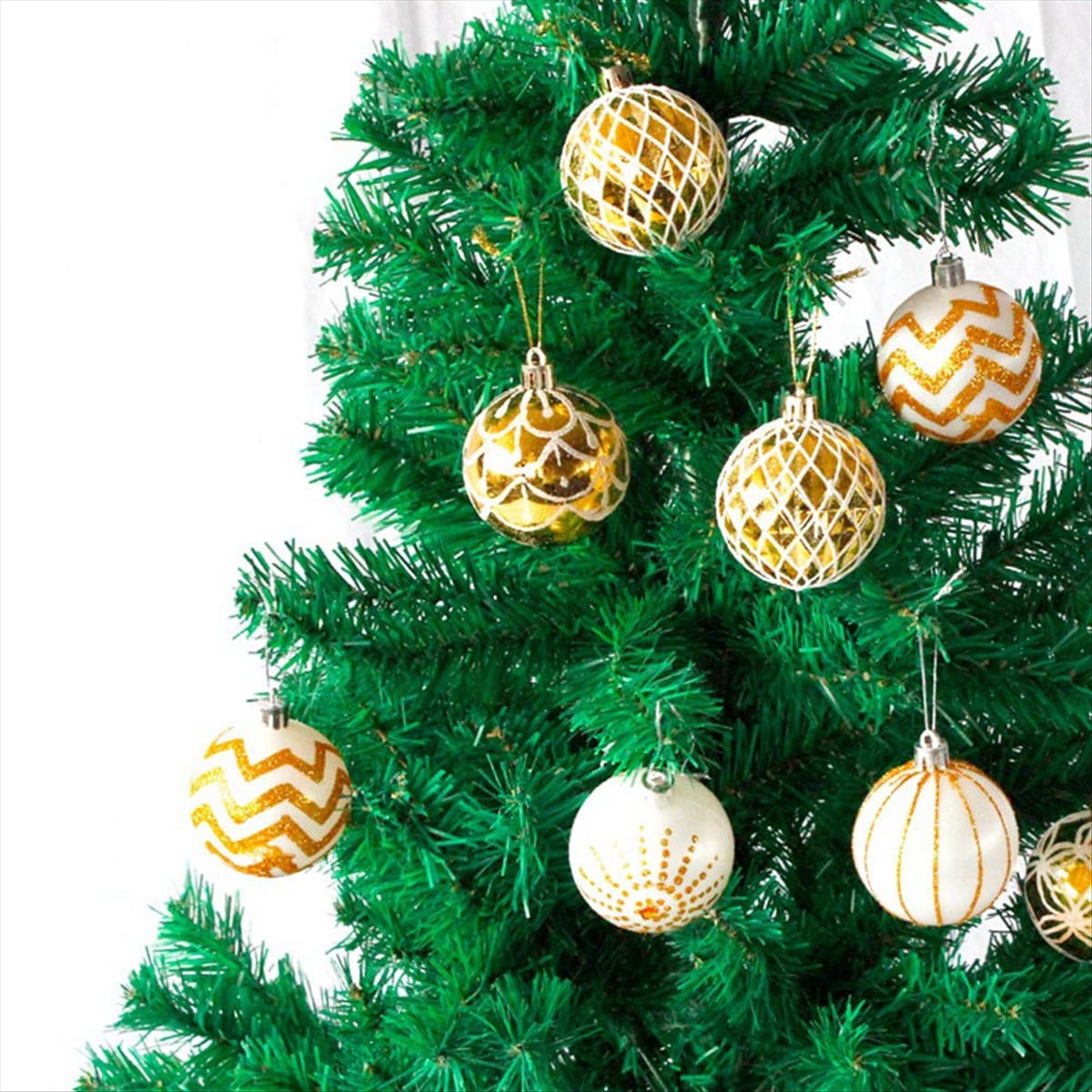 30Pcs Christmas Ball  Christmas Hanging Pendants Xmas Round Balls Ornaments*