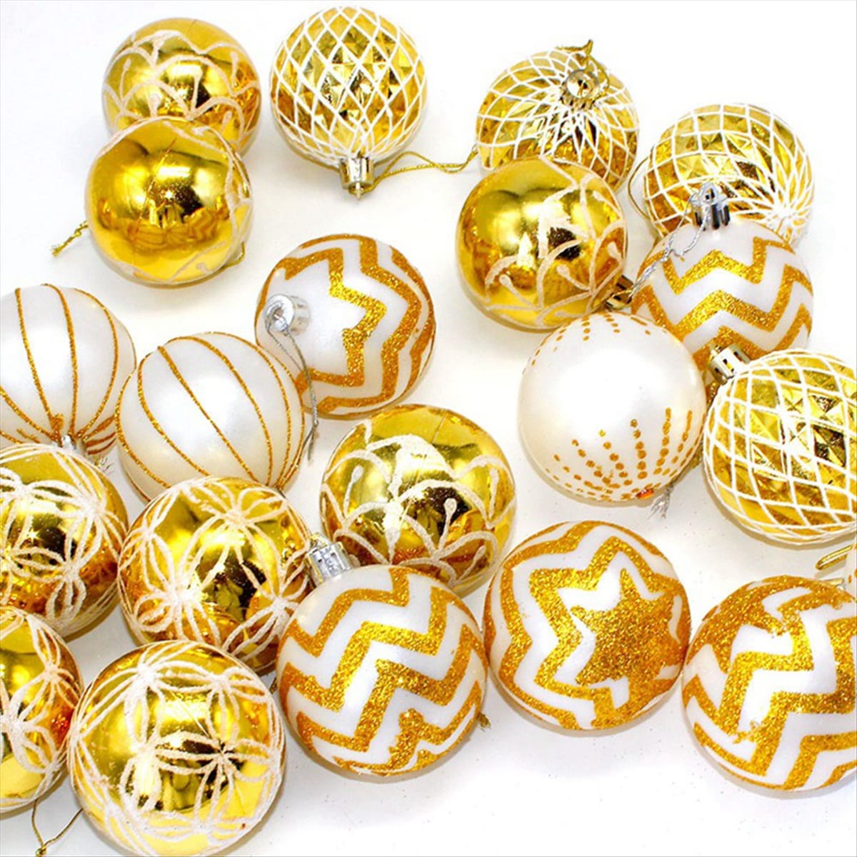 30Pcs Christmas Ball  Christmas Hanging Pendants Xmas Round Balls Ornaments*