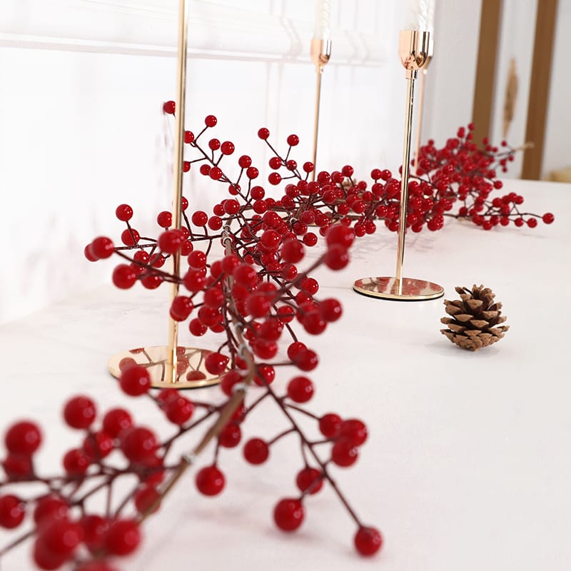 *Artificial Red Berry Plants Christmas Garland*
*with no lights*