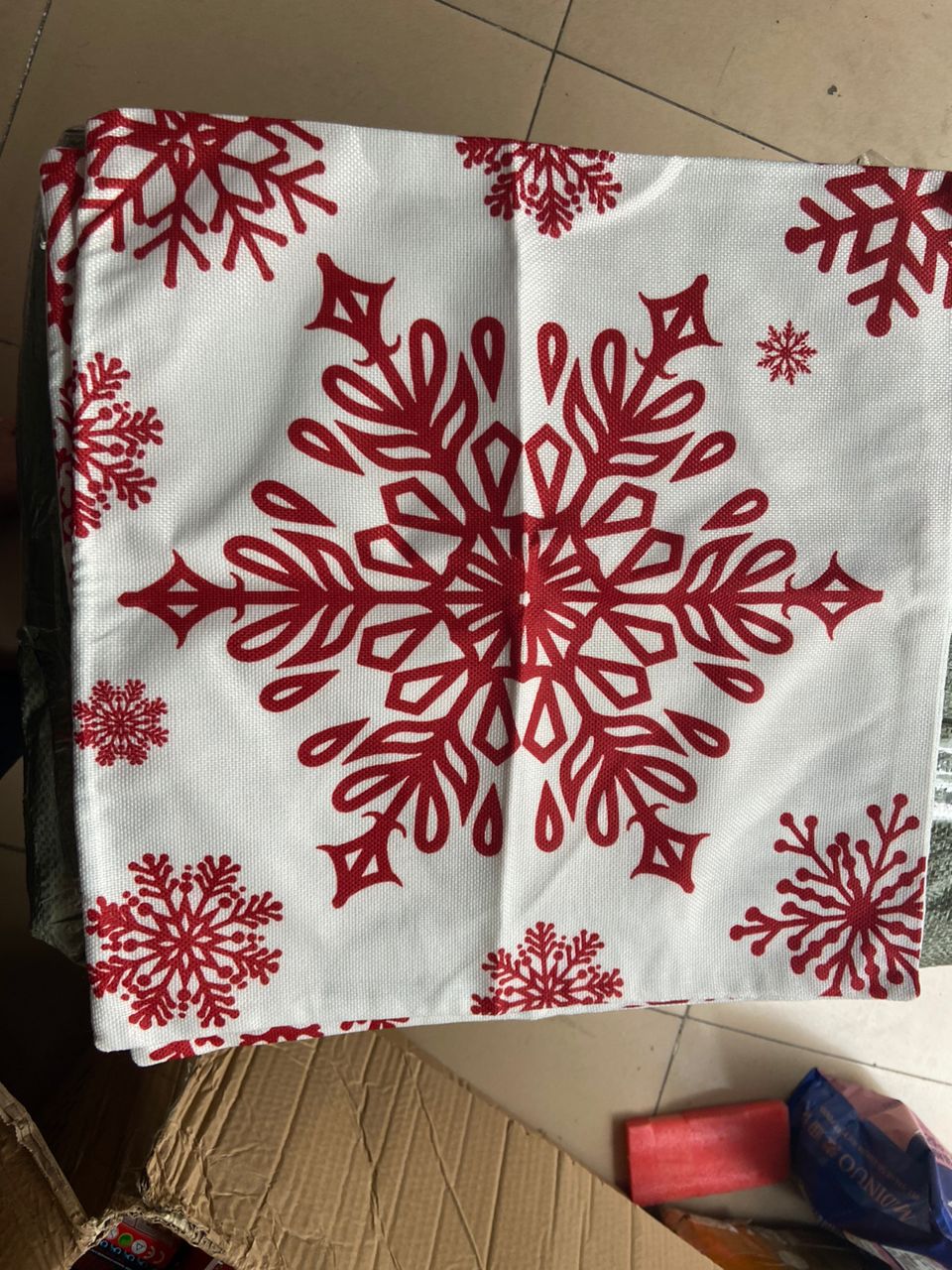 Christmas throw cases 2pc