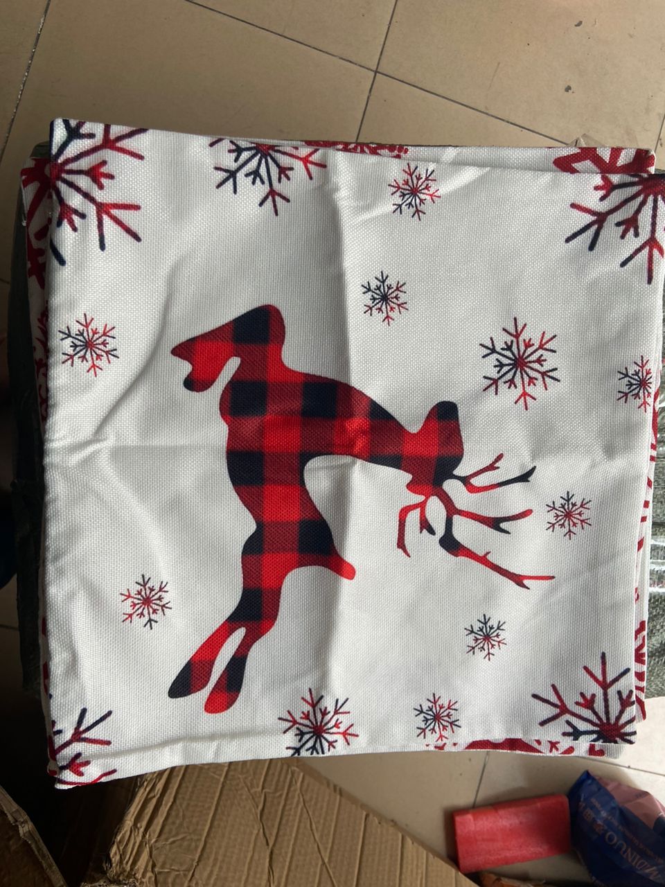 Christmas throw cases 2pc