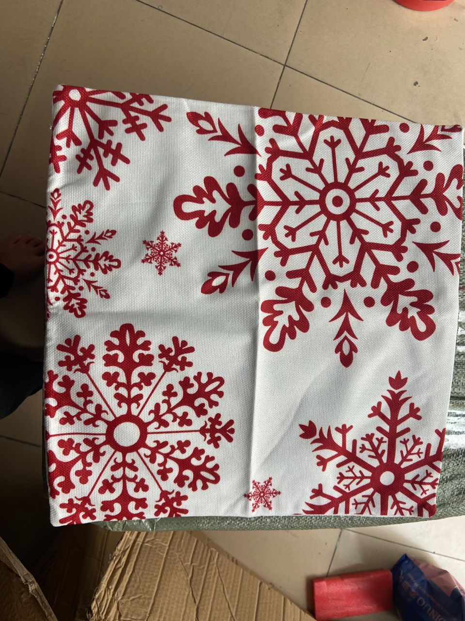 Christmas throw cases 2pc