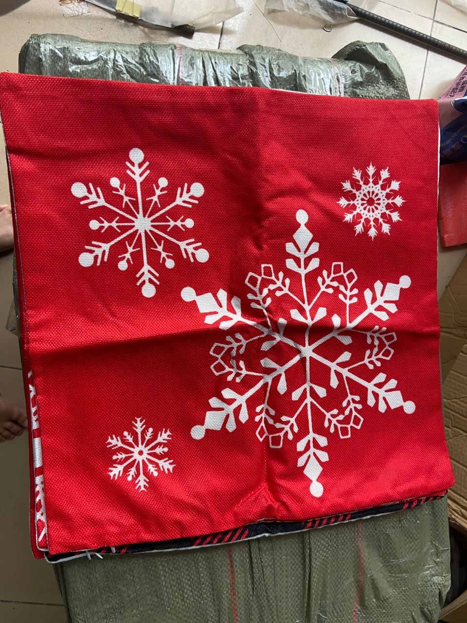 Christmas throw cases 2pc