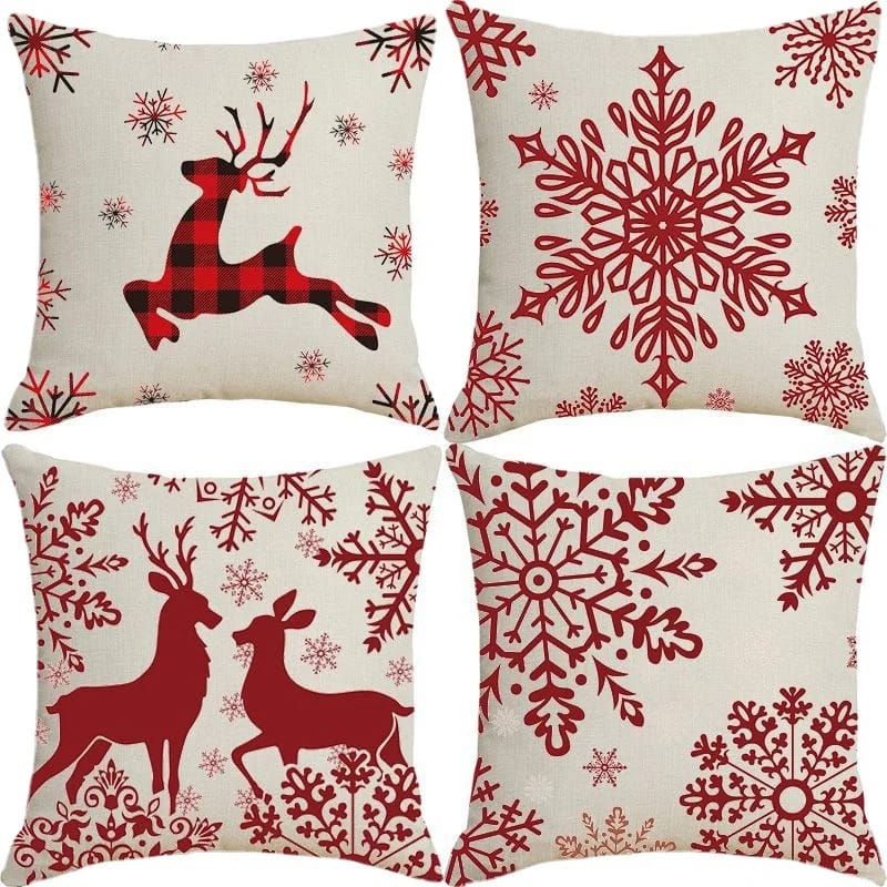 Christmas throw cases 2pc