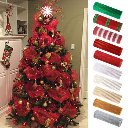 10M Christmas Ribbon Diy Christmas Tree Decoration