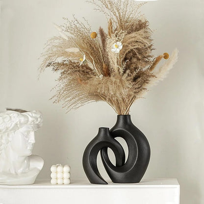 2 in 1 Ceramic Vase Big size BlackNov