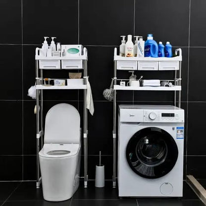 Over the toilet storage rack