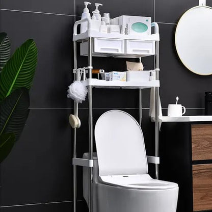 Over the toilet storage rack