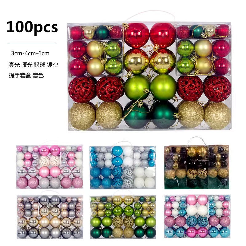 100pc/ Lot Christmas balls