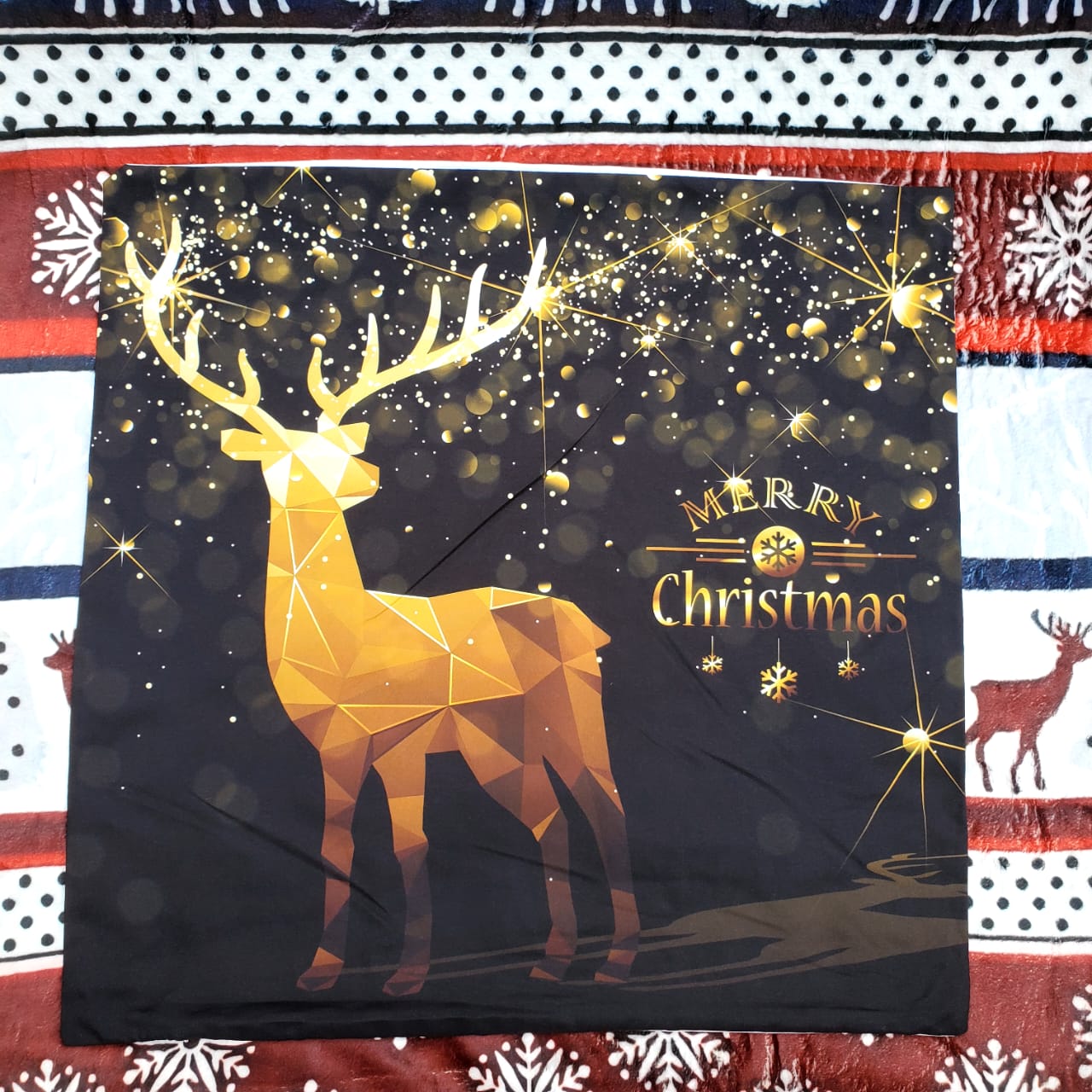 Christmas themed home decor cushion cover Christmas throw cases -2pc