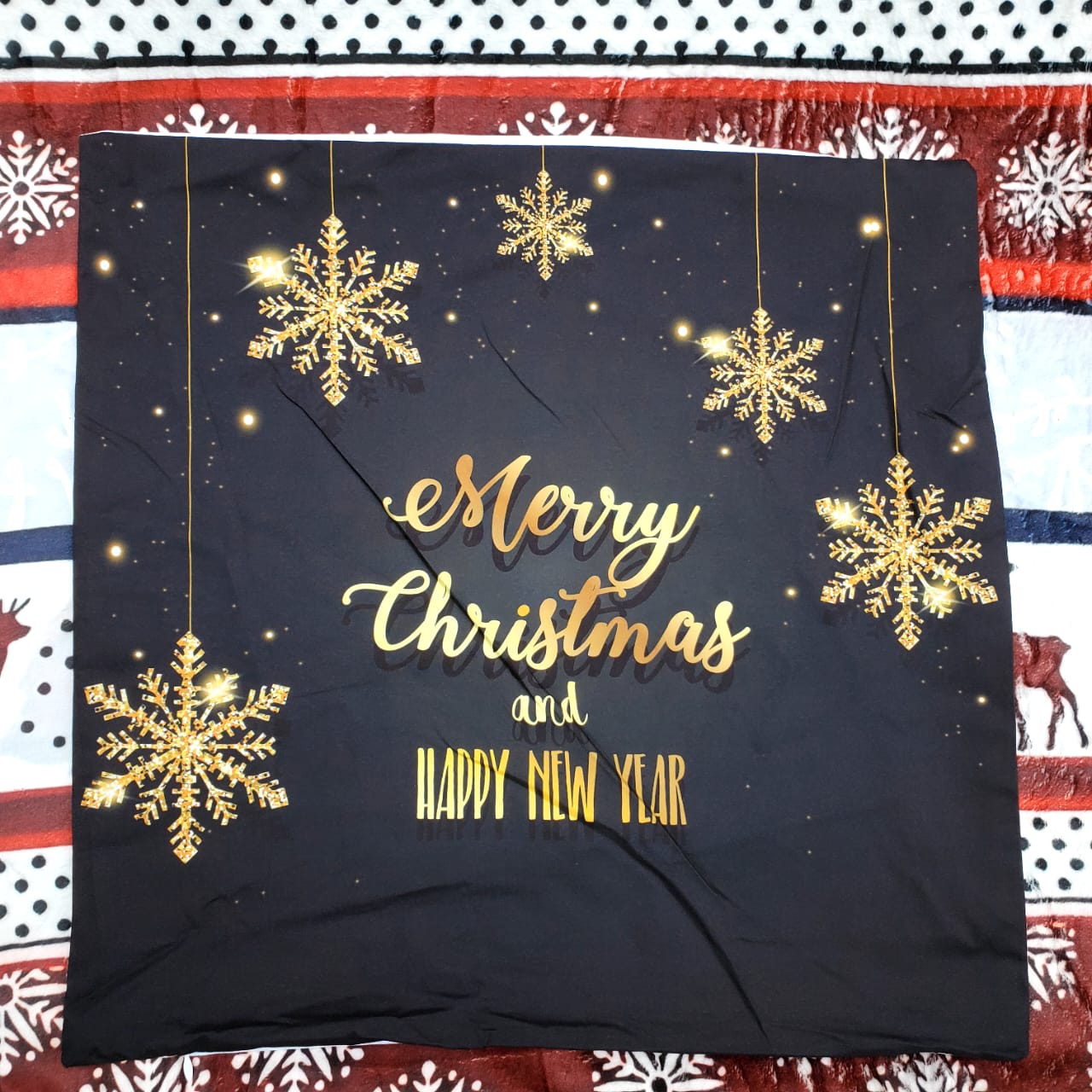 Christmas themed home decor cushion cover Christmas throw cases -2pc