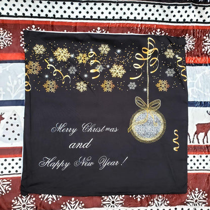 Christmas themed home decor cushion cover Christmas throw cases -2pc