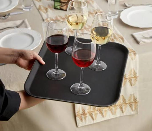 Antslip rectangle tray