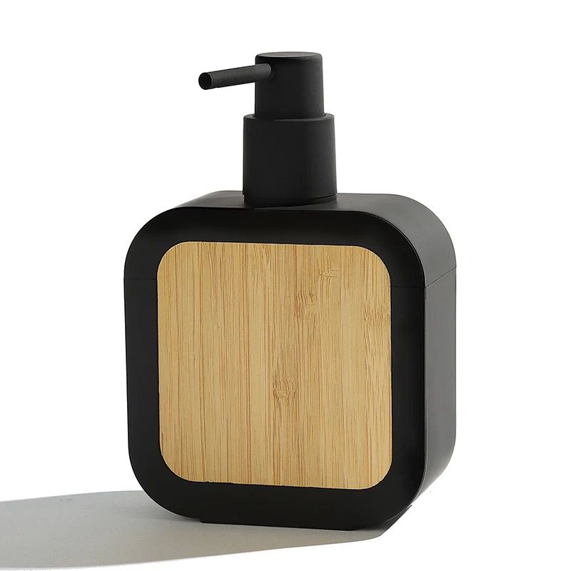 390ml bamboo refillable soap dispenser