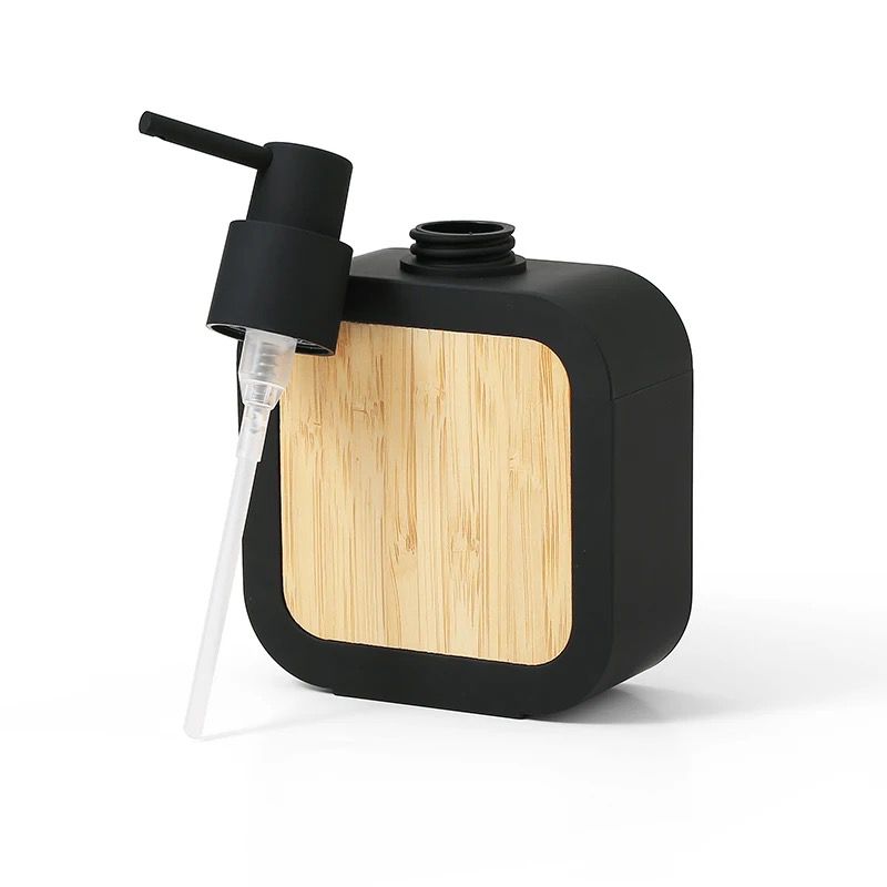 390ml bamboo refillable soap dispenser