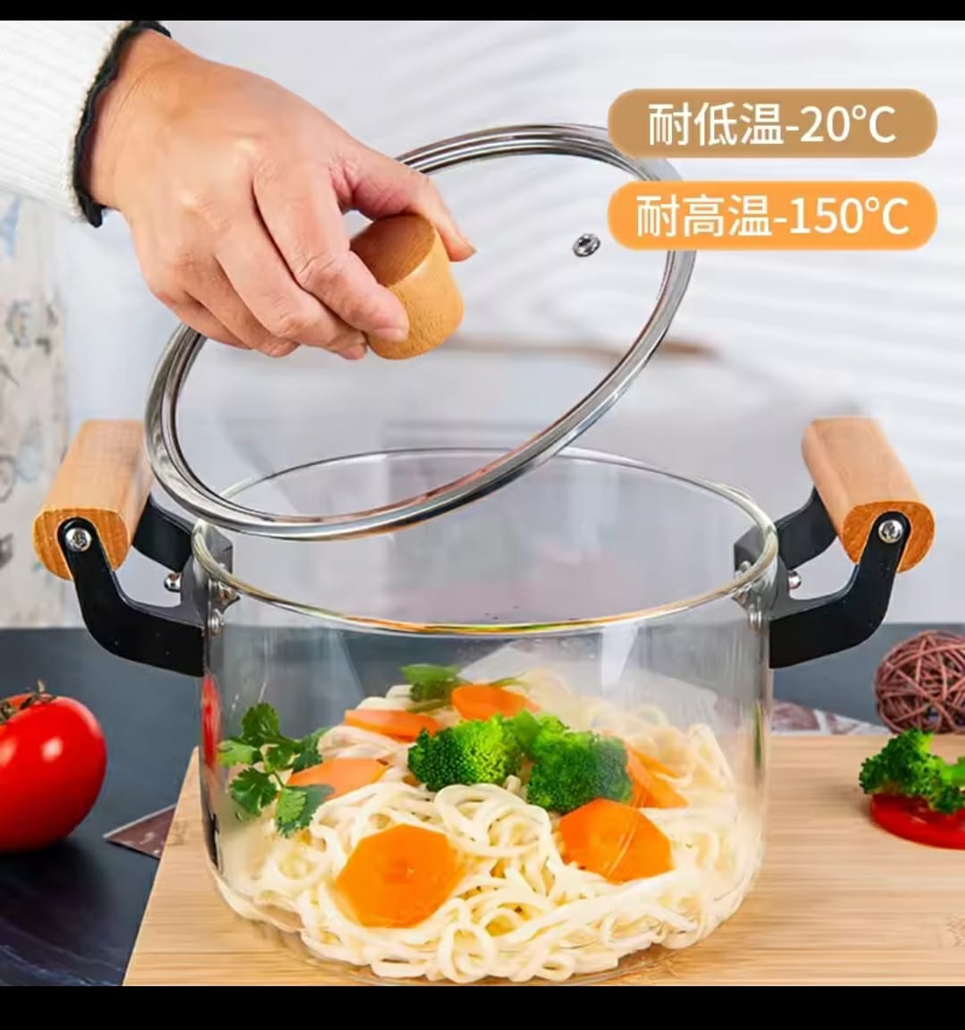 3.5L Heat Resistant Borosilicate cooking pot