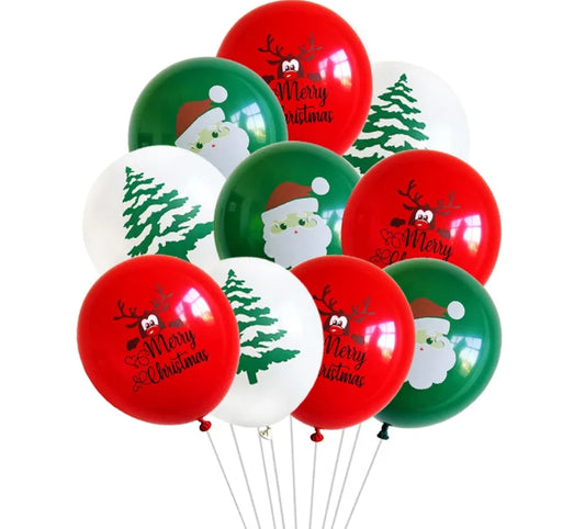 10pc Christmas themed balloons
assorted themes