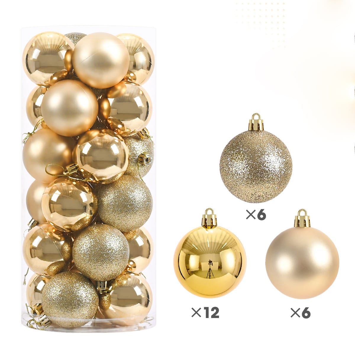 24pc set Christmas ball