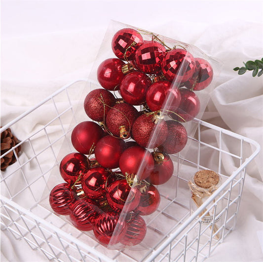 *36pc set Christmas balls