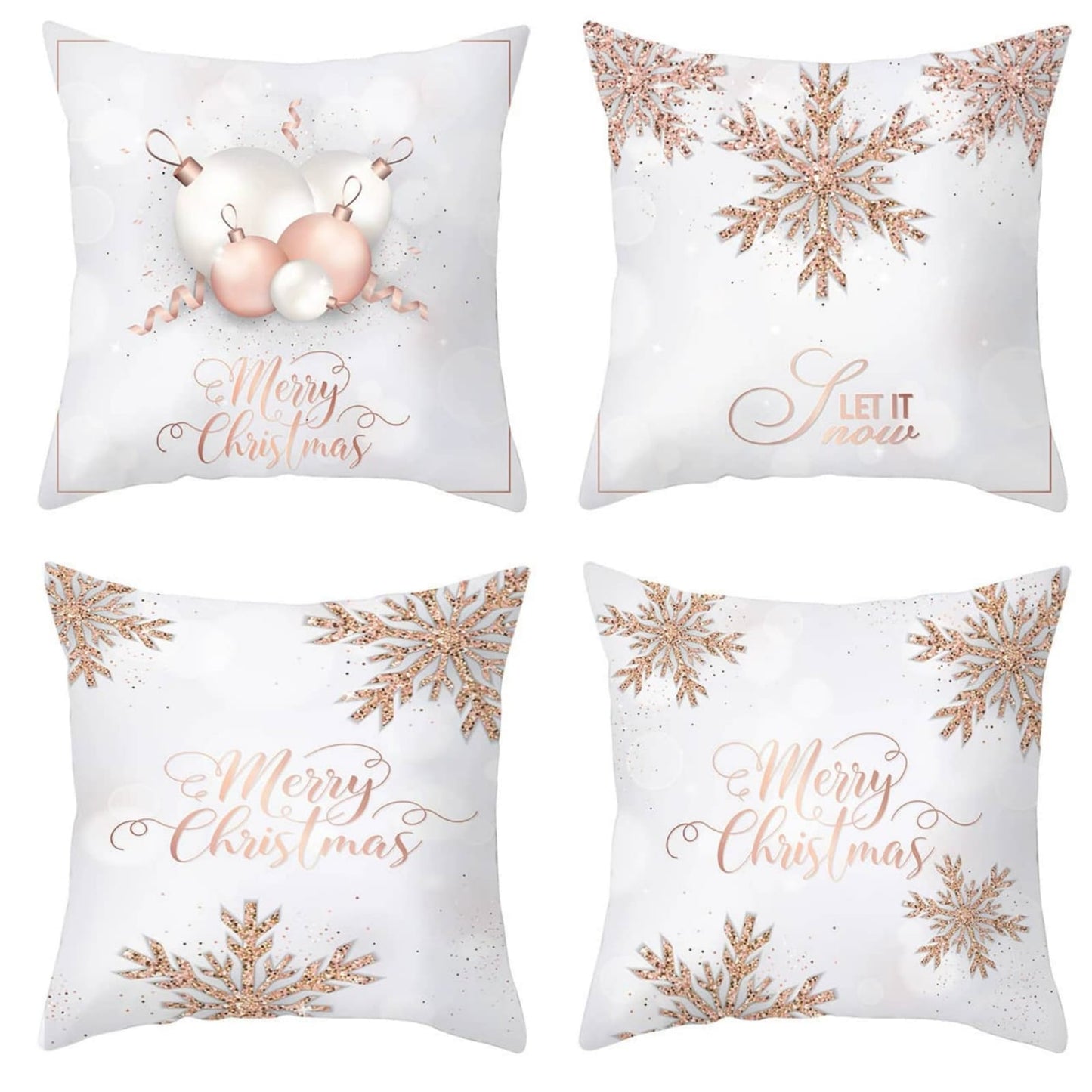 Decorative Christmas Throw  pillow covers 3pc