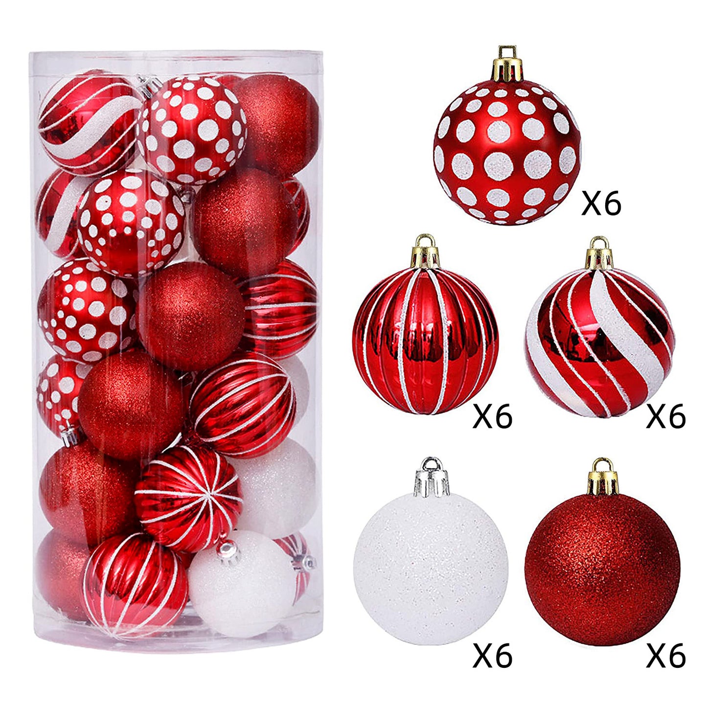 30pc set Christmas balls