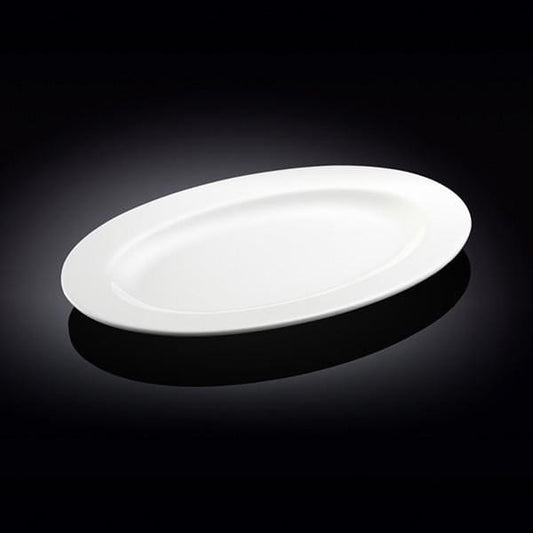 Ceramic Flat Oval Plate 2pc