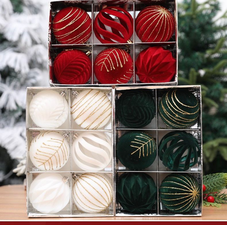 *6pc set Christmas balls