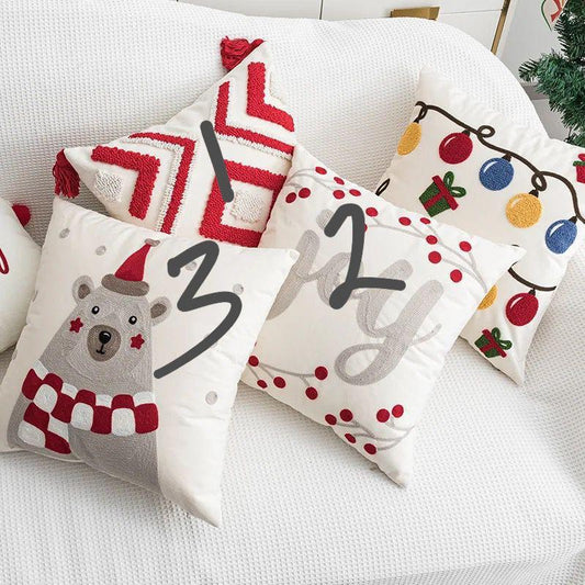 Set of 3 High Quality Decorative Christmas Pillow Covers*