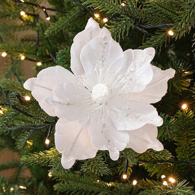 *30cm Glitter Artificial Christmas Flowers*