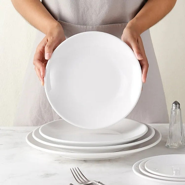 6pc ceramic shallow plates
