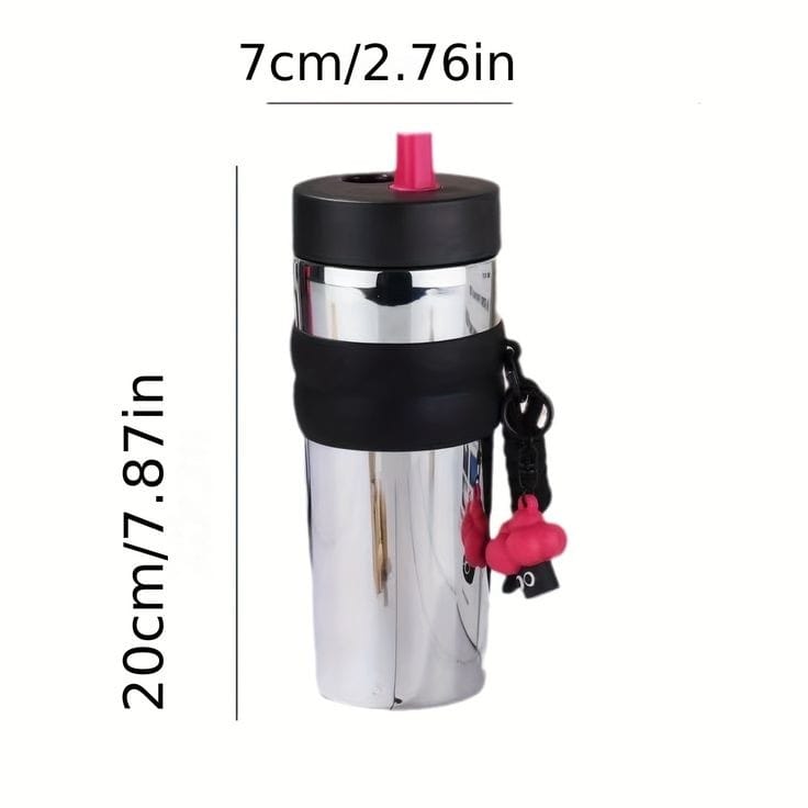 710Ml Stainless Steel Coffee Mug with straw