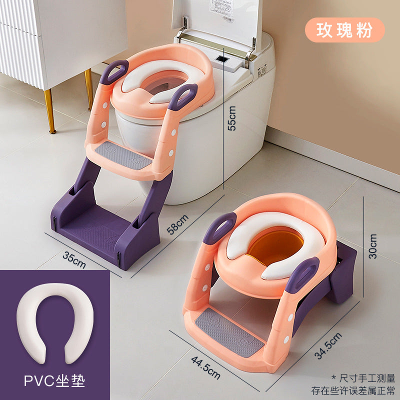 2 in 1 toilet potty trainer seat with a ladder