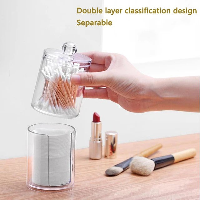 2 Layer cotton swab storage