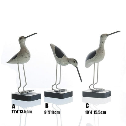 3pc wooden seagulls birds decor