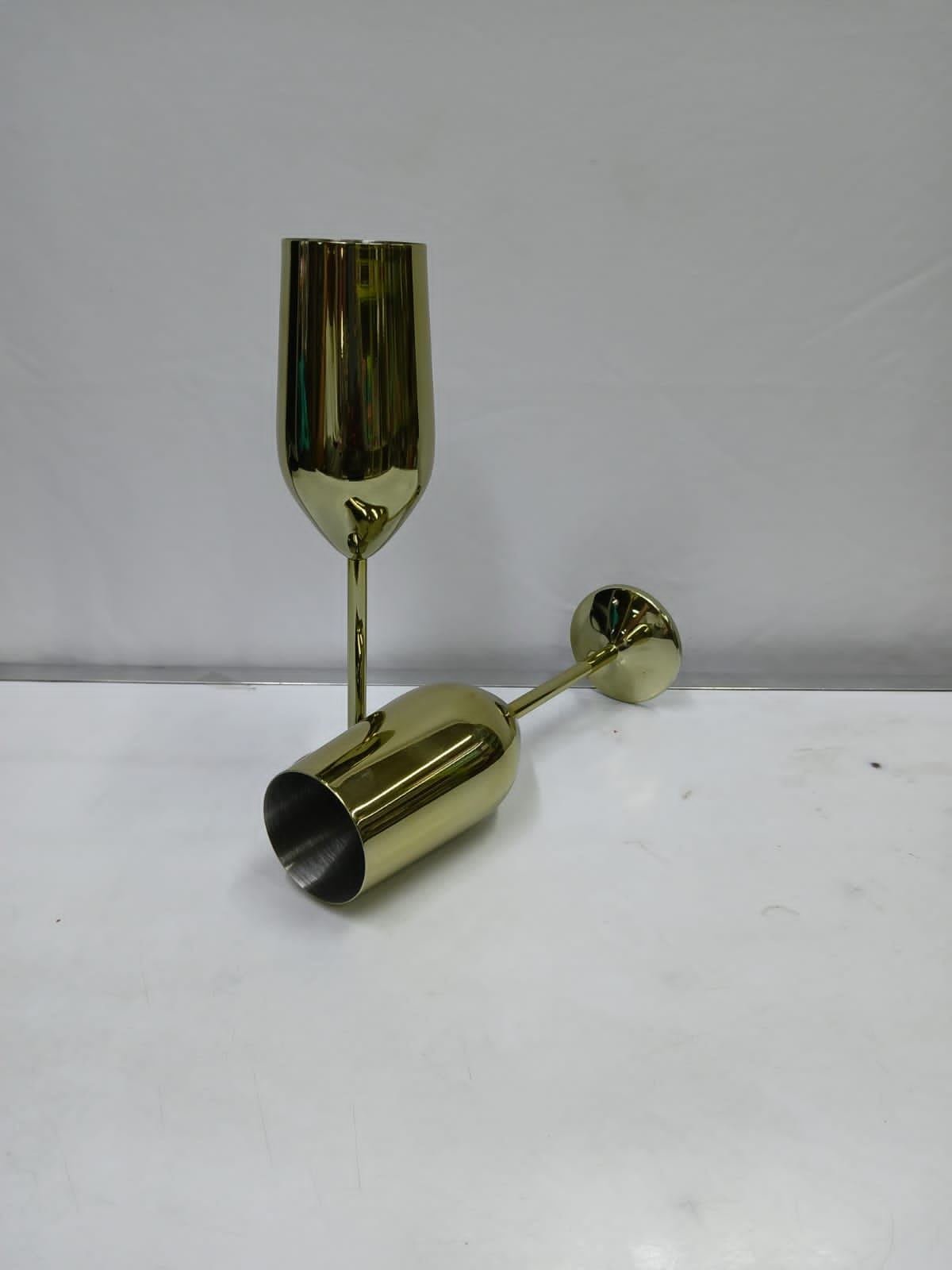 Gold Stainless steel wine glass set