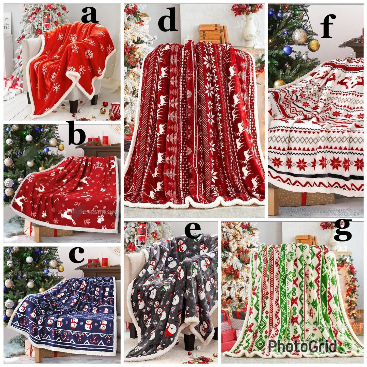 Double Layered Christmas Blanket