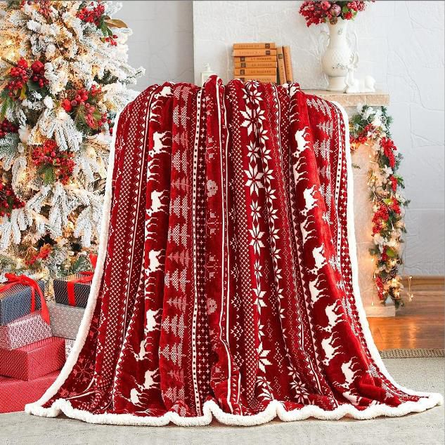 Double Layered Christmas Blanket