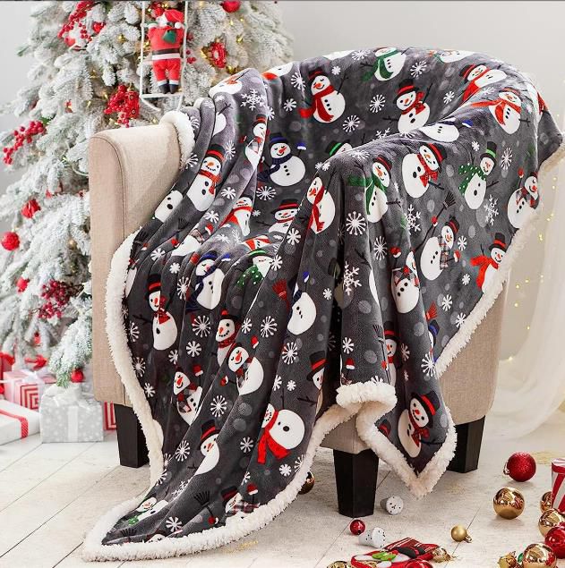 Double Layered Christmas Blanket