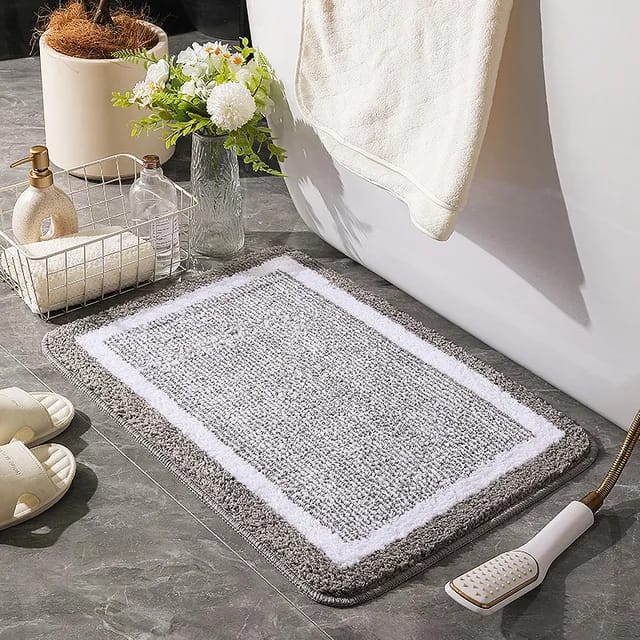 Large Absorbent Flocking bath  mats