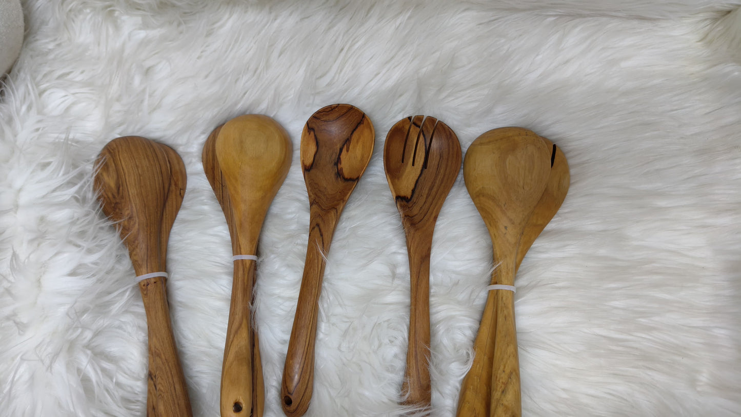 2Pc Wooden spoon set