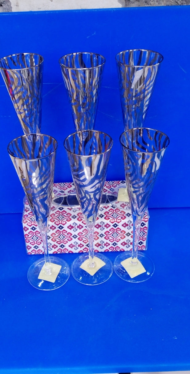 6Pc Champagne glasses