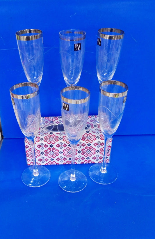 6Pc Champagne glasses