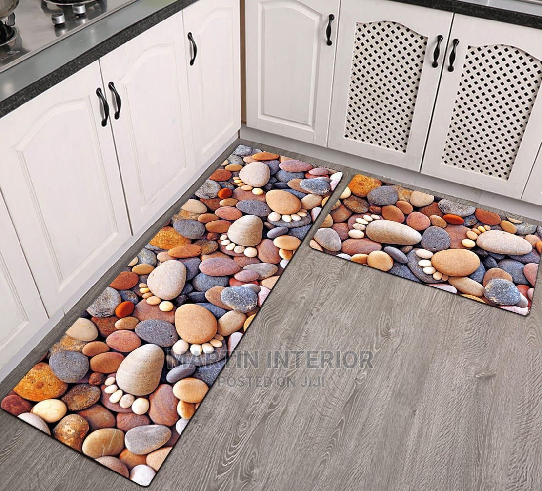 Rubber bottom 2 in 1 kitchen mats