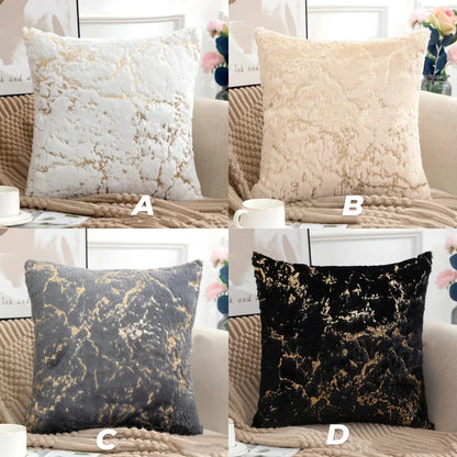 Plush cushion covers