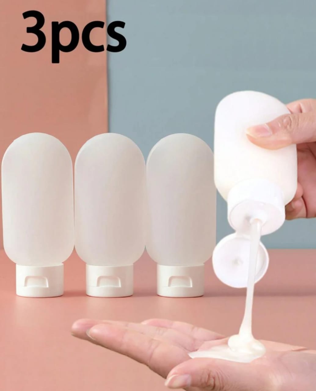 3pc Silicone Travel Bottles